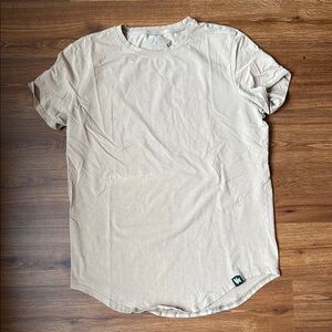 YoungLA Tan Short Sleeve Tee Curved Hem - XL